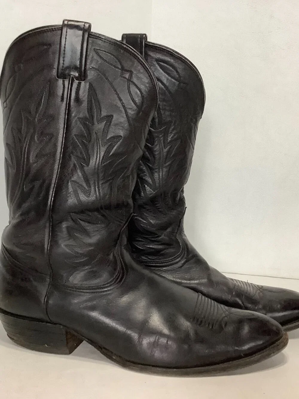 Vintage Nocona Leather Boots N25436 #K017 Black